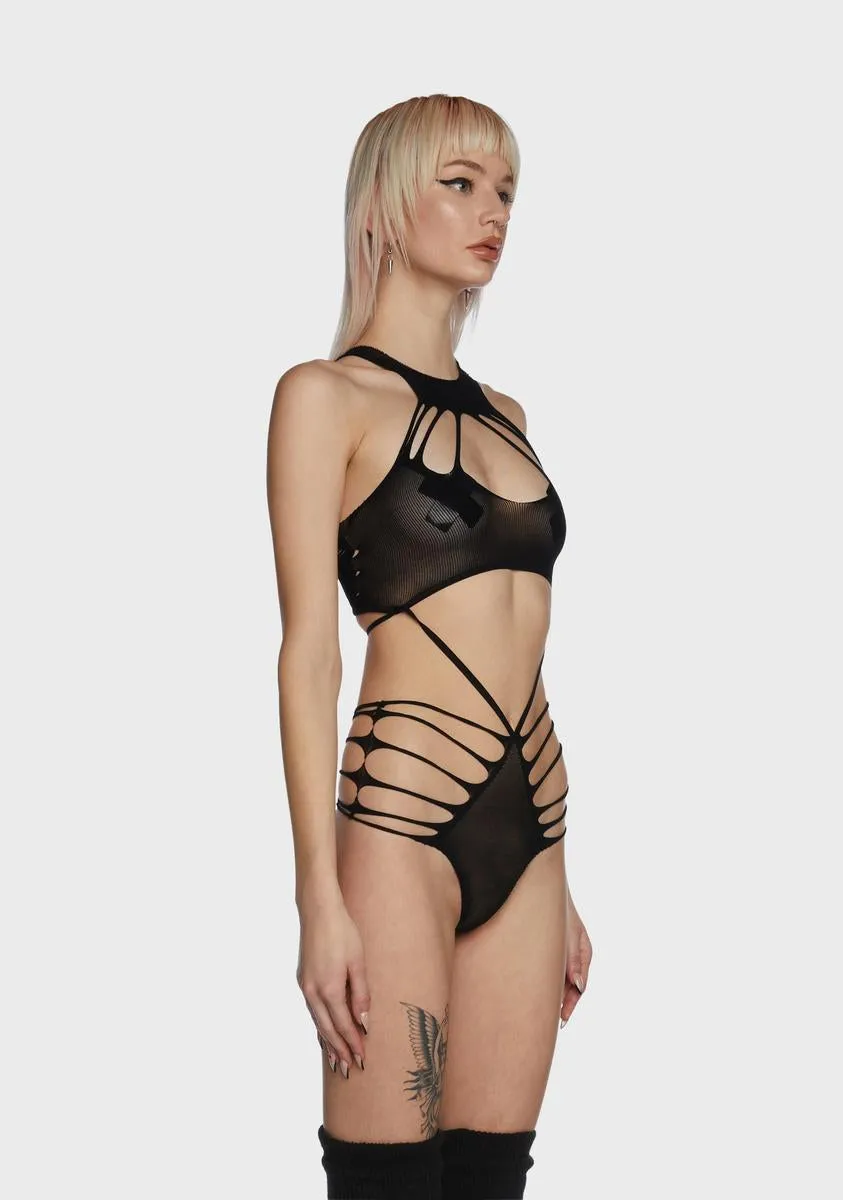 Queen Behavior Cut Out Bodysuit sold by Dolls Kill product image thumbnail 4