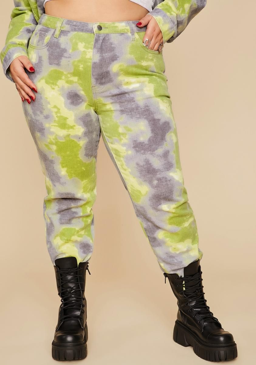 Wild Eyes Of Envy Tie Dye Jeans sold by Dolls Kill