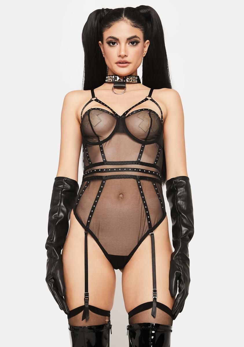 Forever Mine Sheer Teddy sold by Dolls Kill