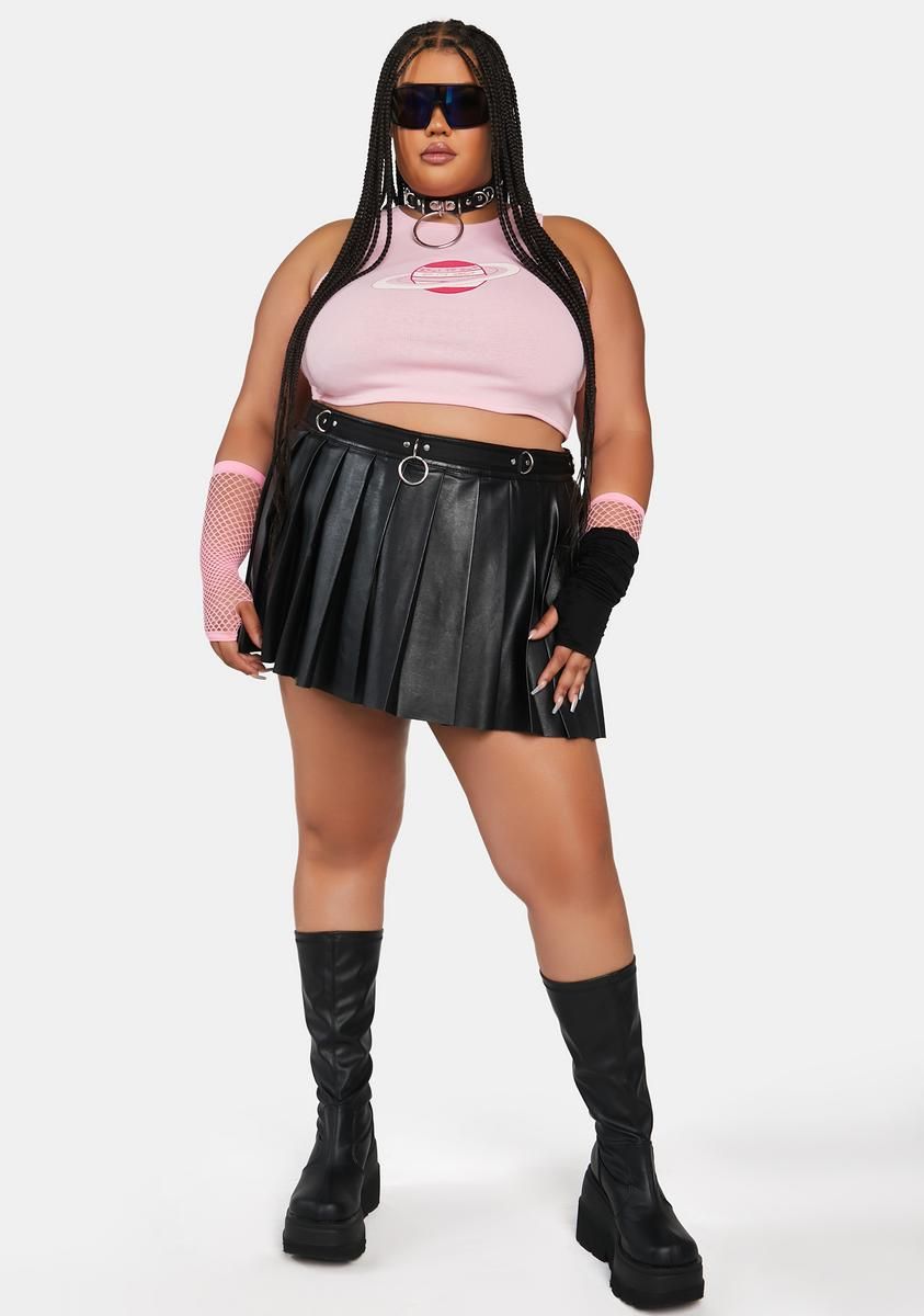 Plus Give Me Space Crop Tank sold by Dolls Kill product image thumbnail 3