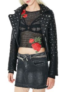 Frankie Deconstructed Denim Skirt sold by Dolls Kill