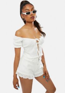 Come My Way Tie Front Crop Top sold by Dolls Kill