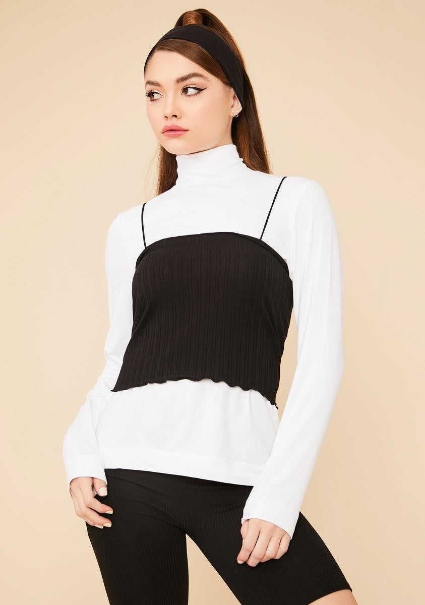 Noir Been Scamming Ribbed Crop Top sold by Dolls Kill product image thumbnail 2