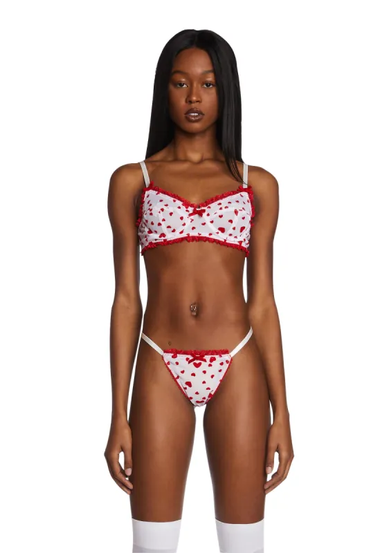 Feelin' Lovesick Mesh Bralette sold by Dolls Kill
