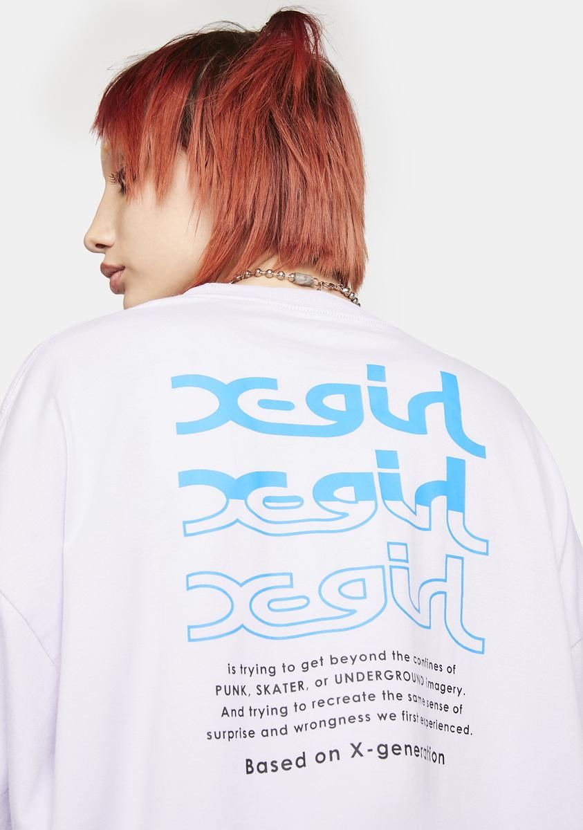 Mills Logo Long Sleeve Graphic Tee sold by Dolls Kill