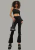 Power Moves Fitted Flare Pants sold by Dolls Kill