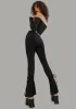 Power Moves Fitted Flare Pants sold by Dolls Kill
