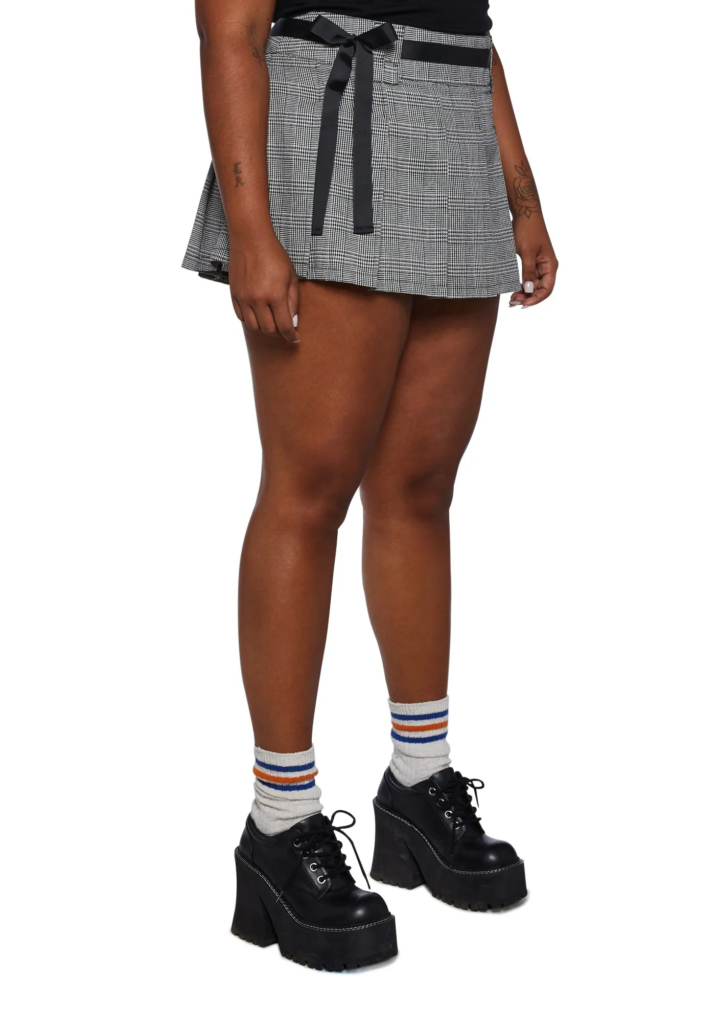 Plus You're Invited Pleated Mini Skirt sold by Dolls Kill product image thumbnail 3