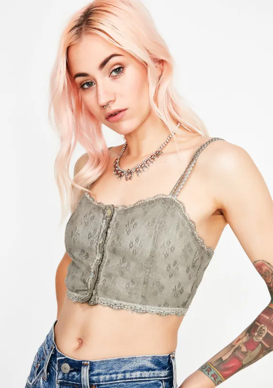 Dank Wide Eyes Crop Top sold by Dolls Kill