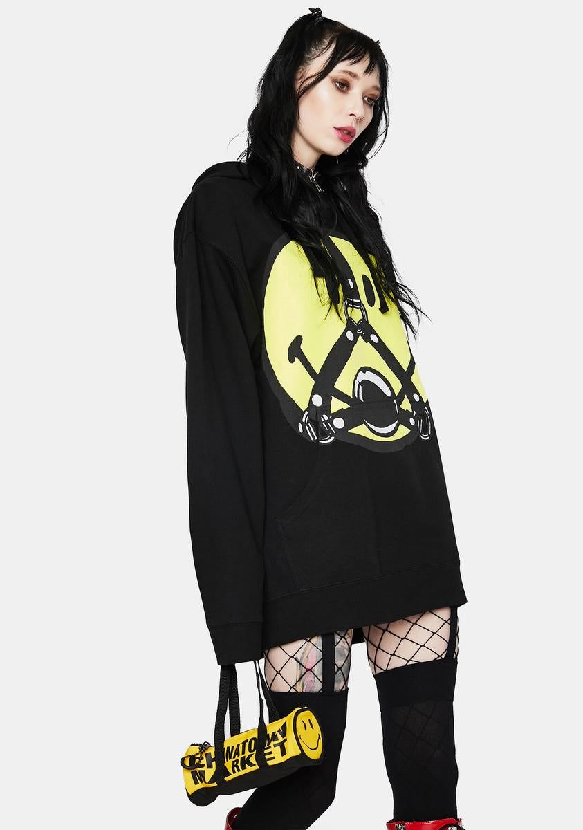 Smiley Ball Gag Hoodie sold by Dolls Kill product image thumbnail 2