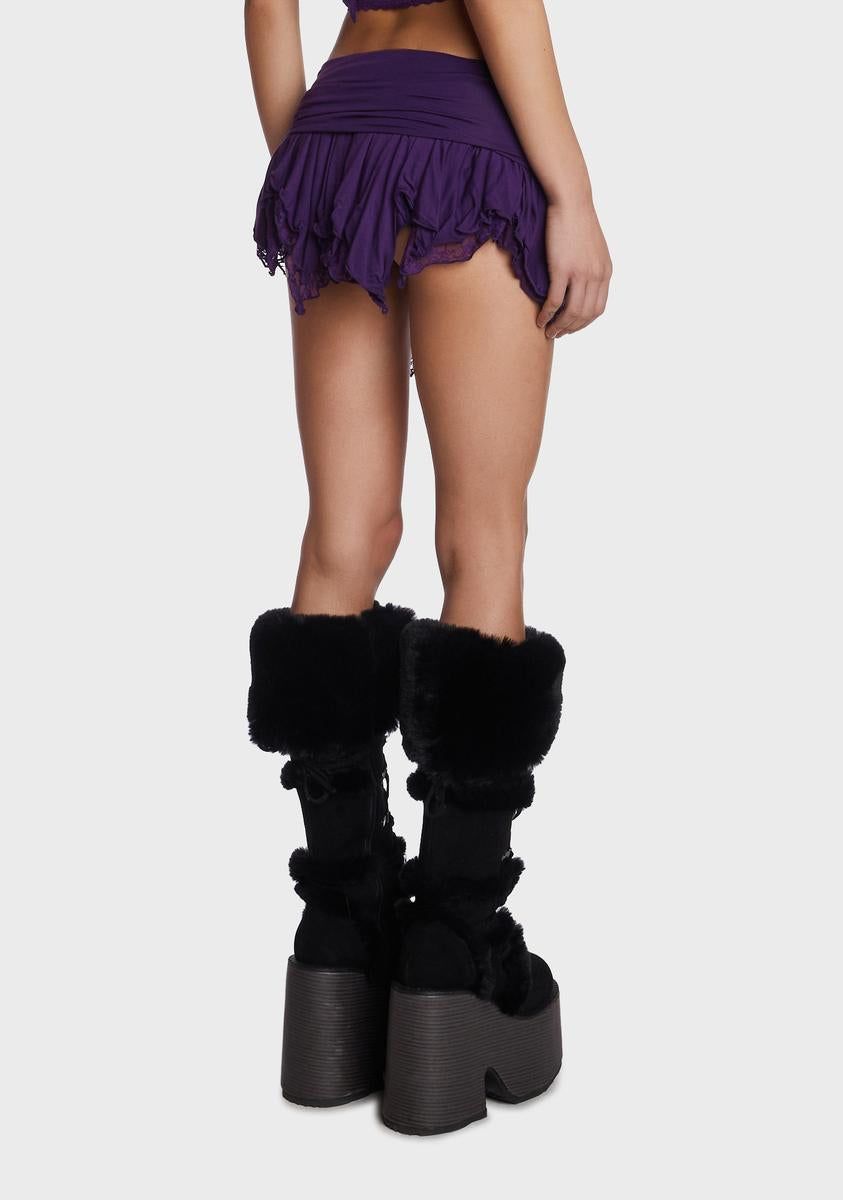 Tales Of Fantasy Mini Skirt - Purple sold by Dolls Kill product image thumbnail 4