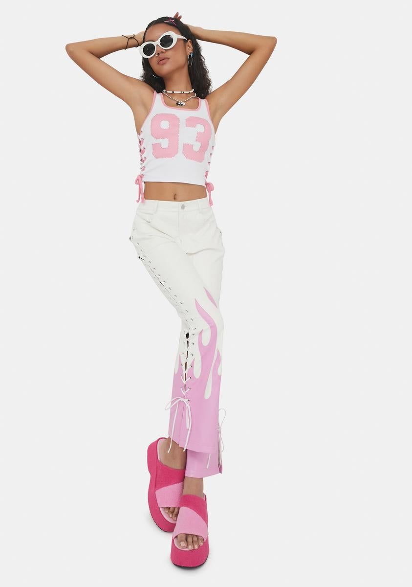 On My Team Mesh Tank Top sold by Dolls Kill product image thumbnail 3