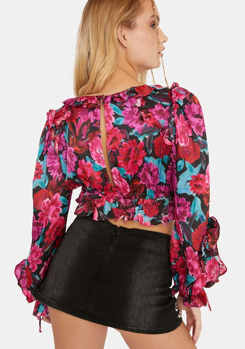 Scarlett Ruffle Crop Top sold by Dolls Kill product image thumbnail 4