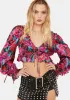 Scarlett Ruffle Crop Top sold by Dolls Kill