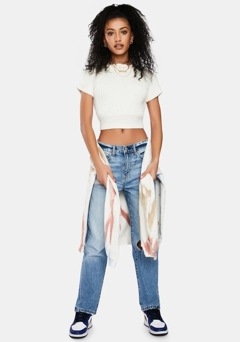 Caught You Looking Tie Back Crop Top sold by Dolls Kill product image thumbnail 3