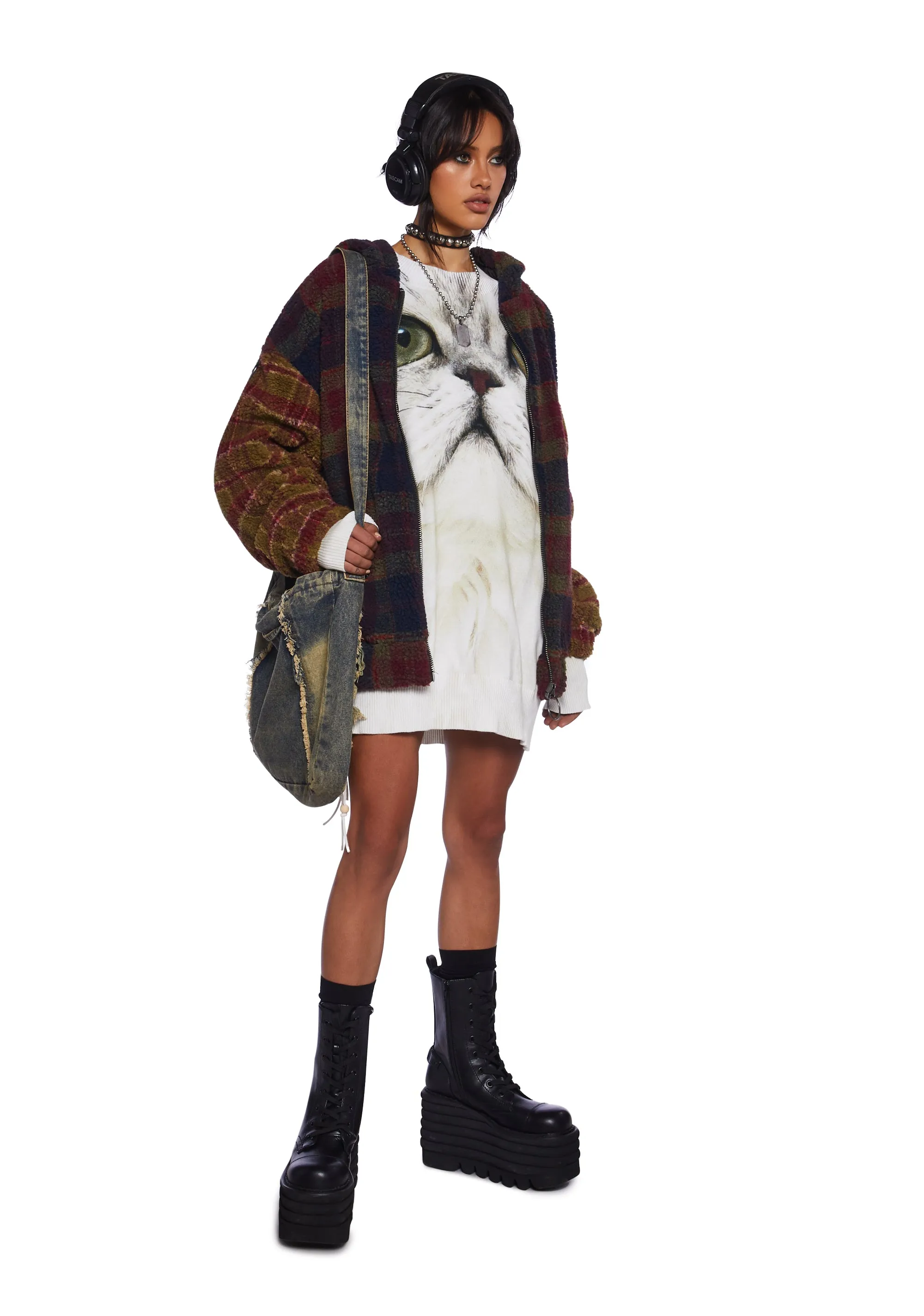 Furry Friend Oversized Sweater sold by Dolls Kill product image thumbnail 2