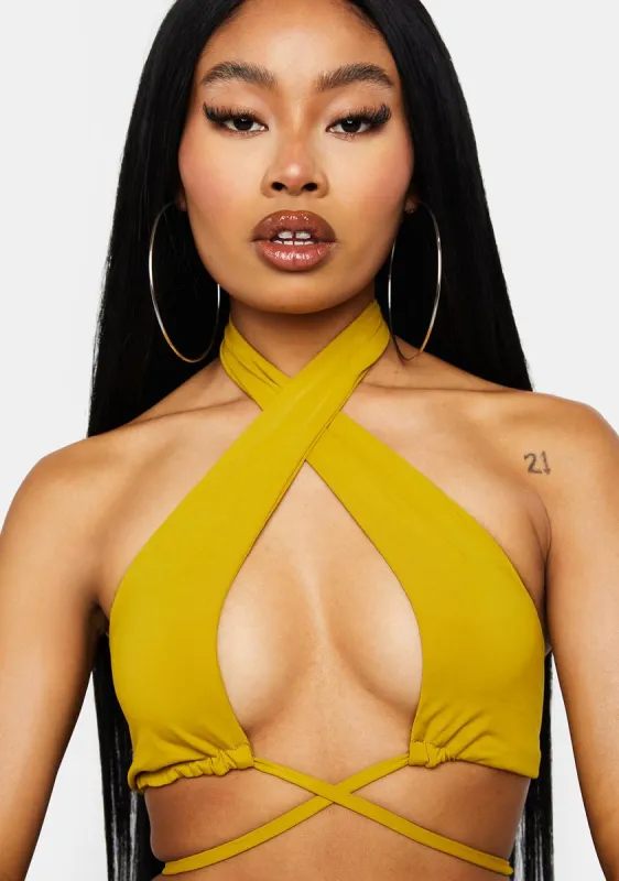 Curry Toka Bikini Top sold by Dolls Kill