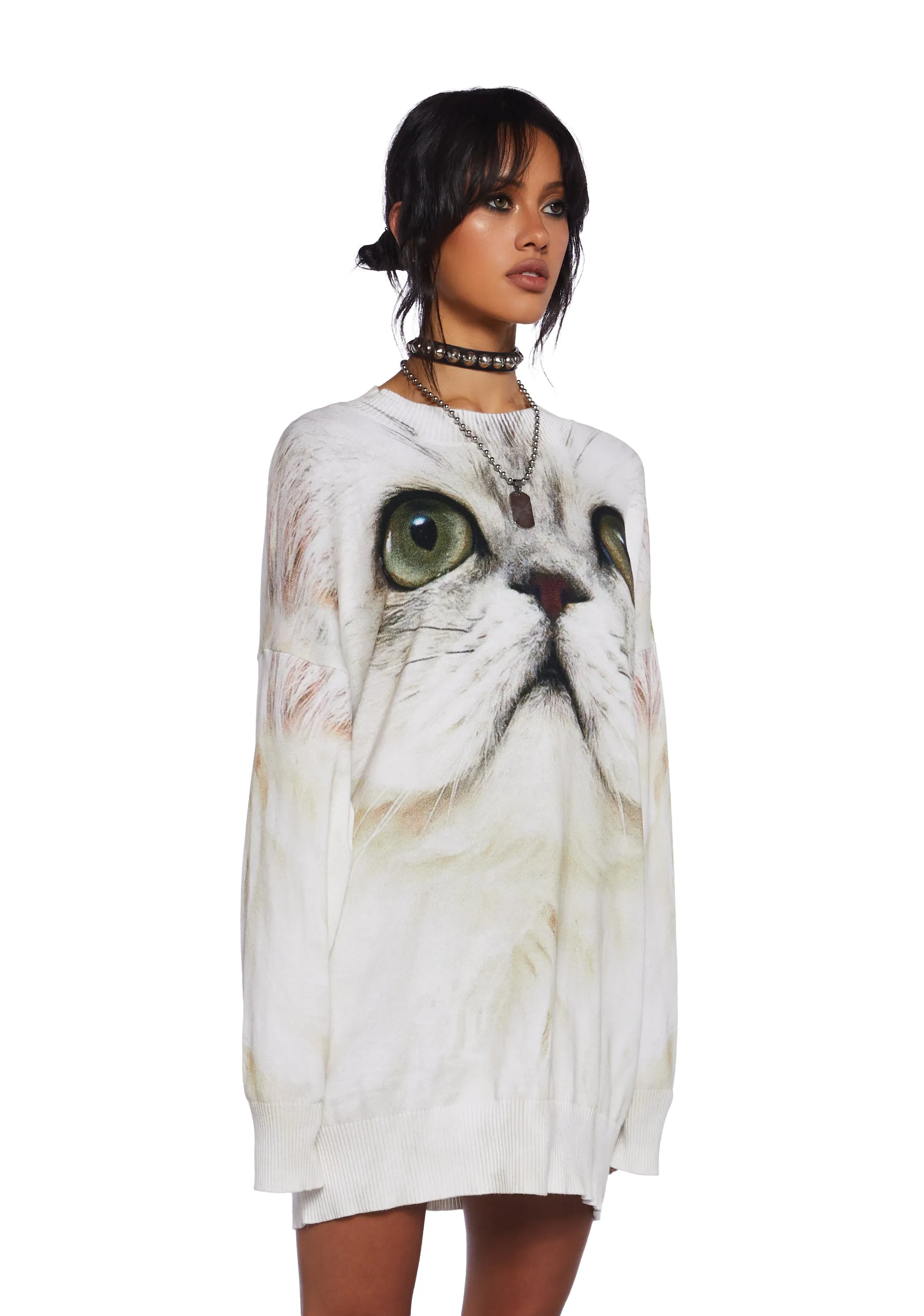 Furry Friend Oversized Sweater sold by Dolls Kill product image thumbnail 4