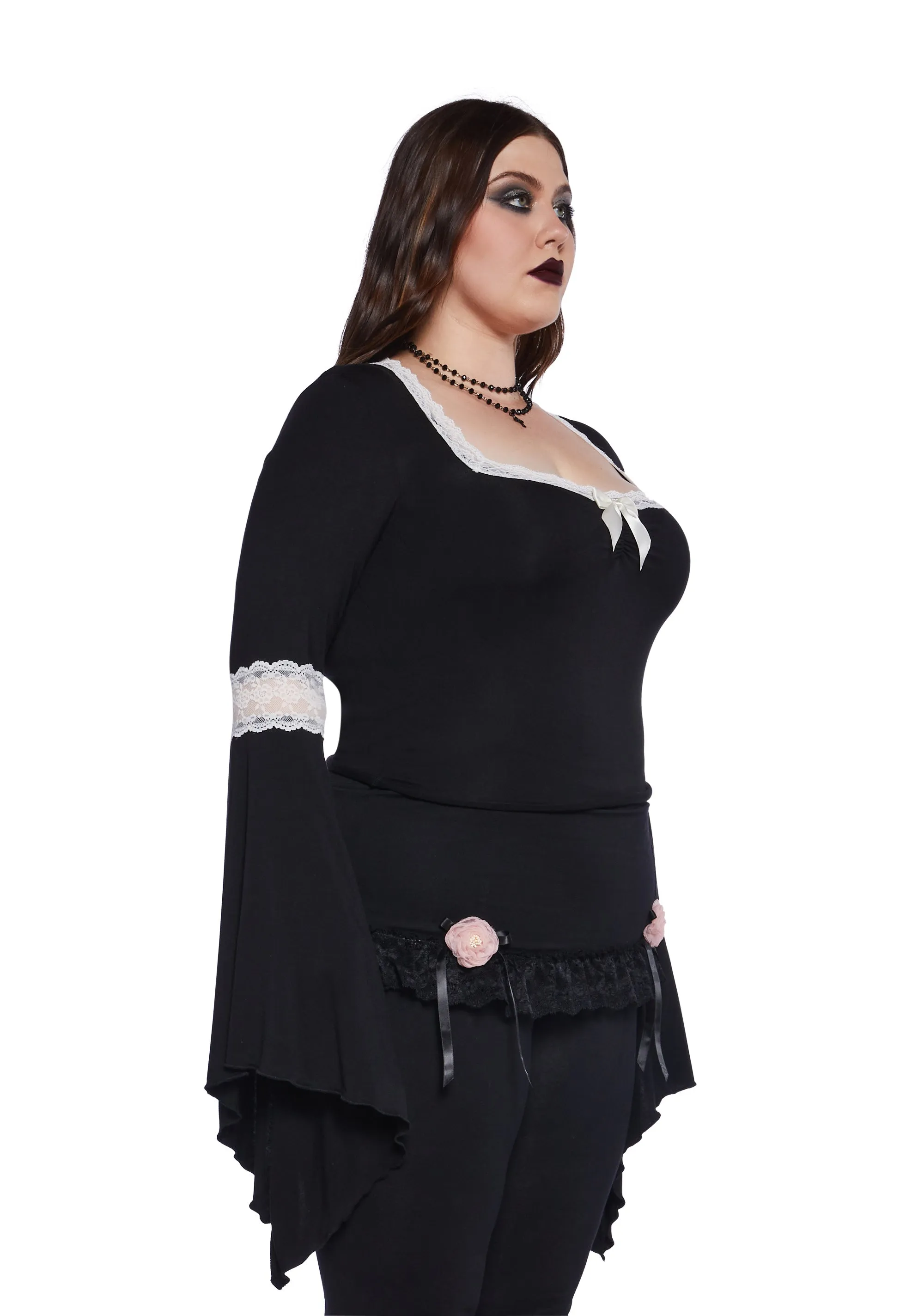 Plus Hardcore Goth Long Sleeve Top sold by Dolls Kill product image thumbnail 4