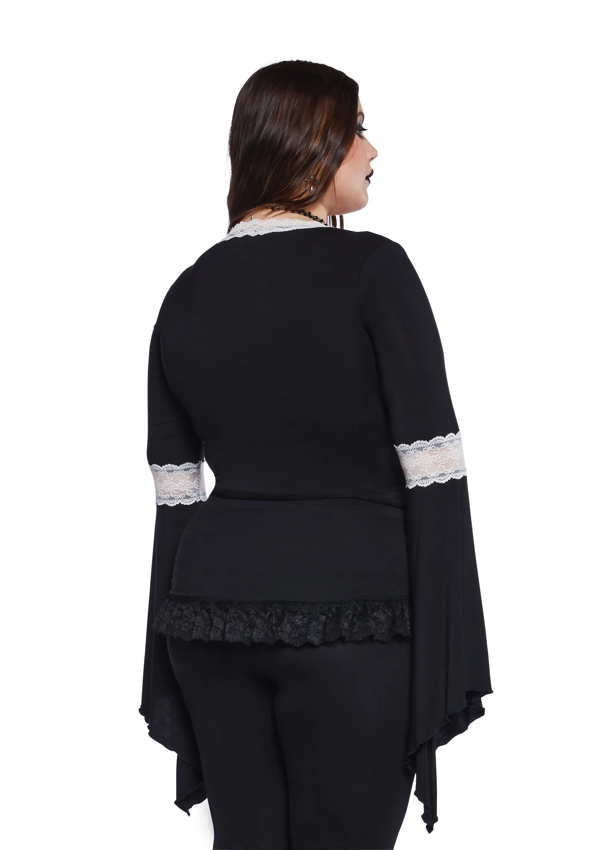 Plus Hardcore Goth Long Sleeve Top sold by Dolls Kill product image thumbnail 5