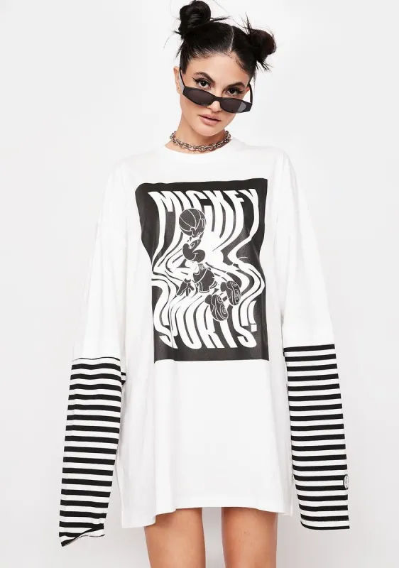 Disney Collection Mickey Fake Long Layered Tee made by Dolls Kill