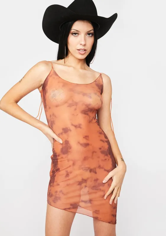 Bring The Crowd Sheer Mini Dress sold by Dolls Kill
