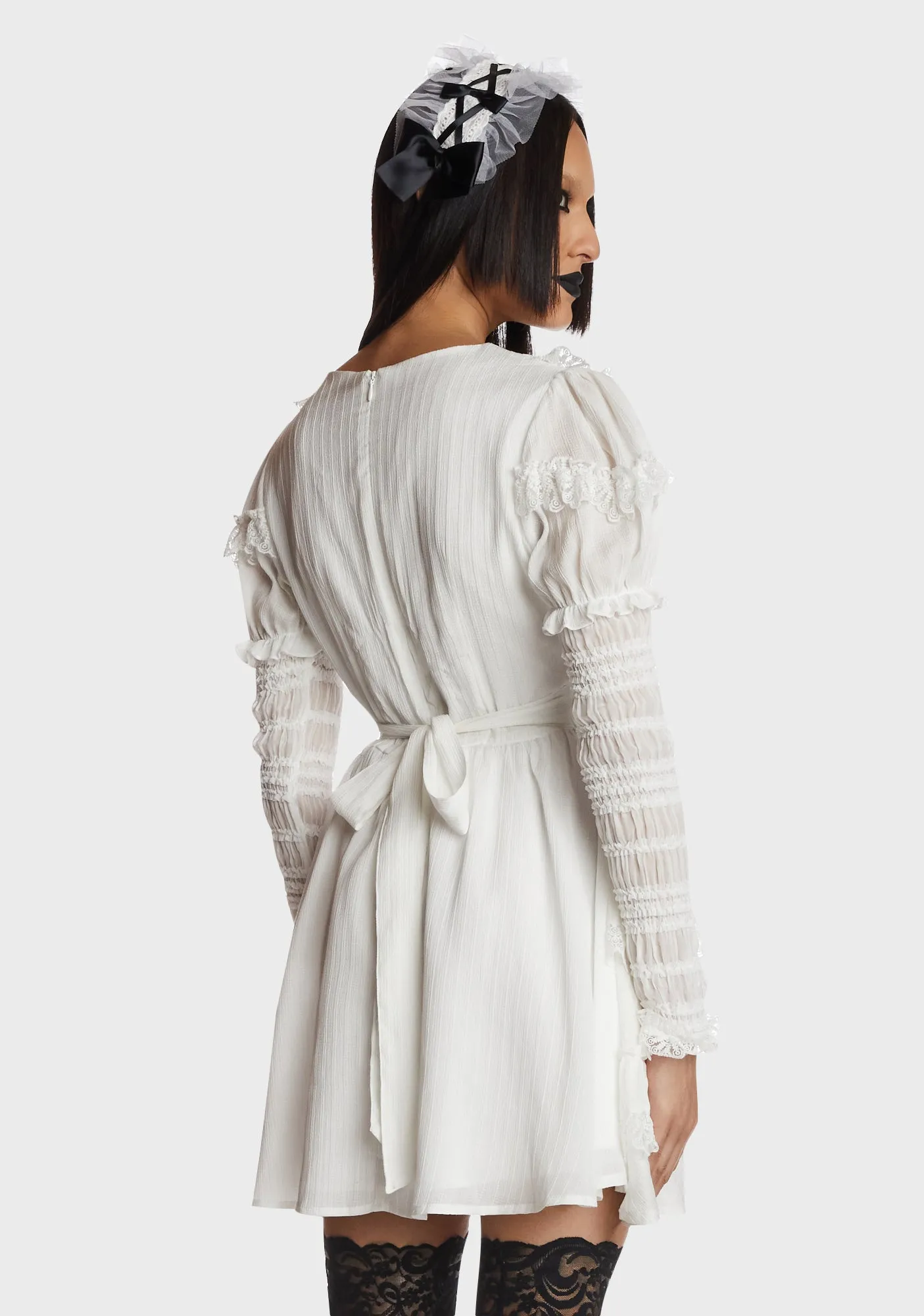 White Angel Frilly Dress sold by Dolls Kill product image thumbnail 5