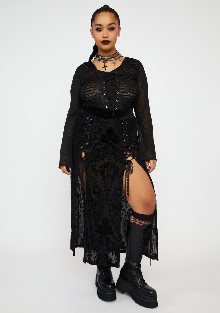 Plus Punk Perspective Hooded Top sold by Dolls Kill product image thumbnail 3