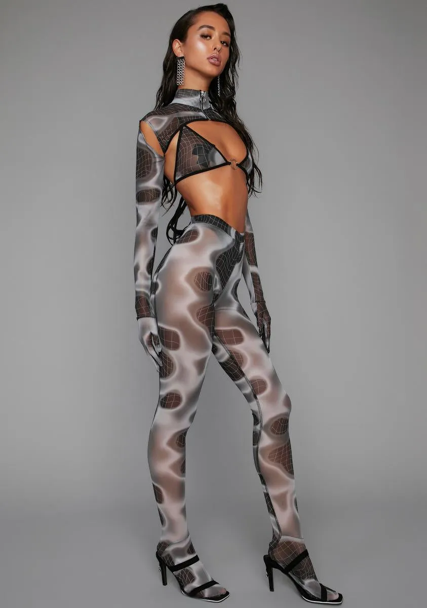 Back On Top 3 Piece Mesh Set sold by Dolls Kill product image thumbnail 3