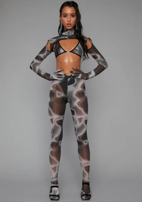 Back On Top 3 Piece Mesh Set sold by Dolls Kill