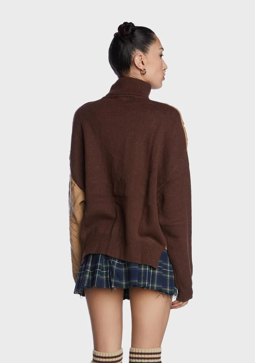 Split For Good Color Blocked Sweater sold by Dolls Kill product image thumbnail 4