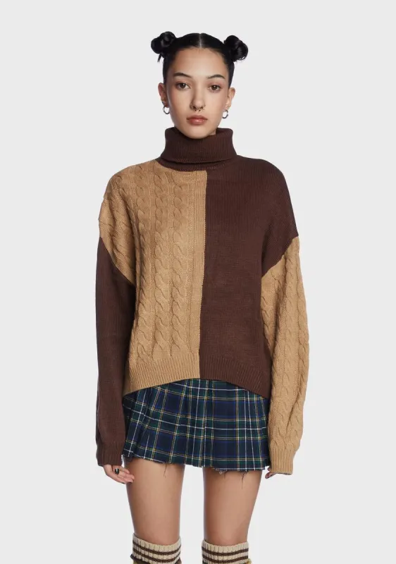 Split For Good Color Blocked Sweater sold by Dolls Kill