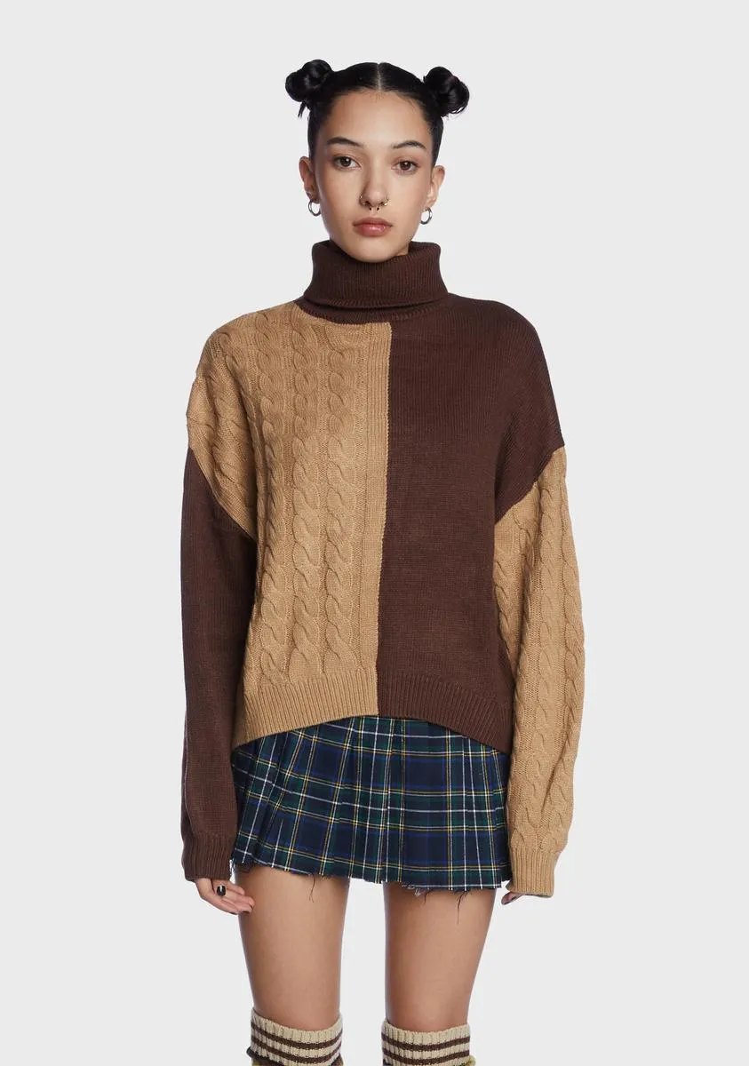 Split For Good Color Blocked Sweater sold by Dolls Kill