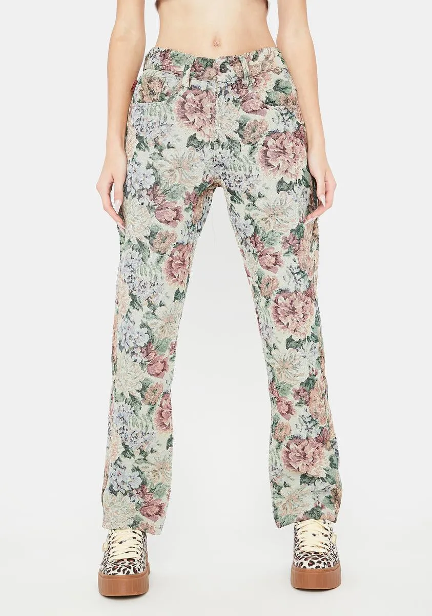 Interactive Woven Jacquard Pants sold by Dolls Kill