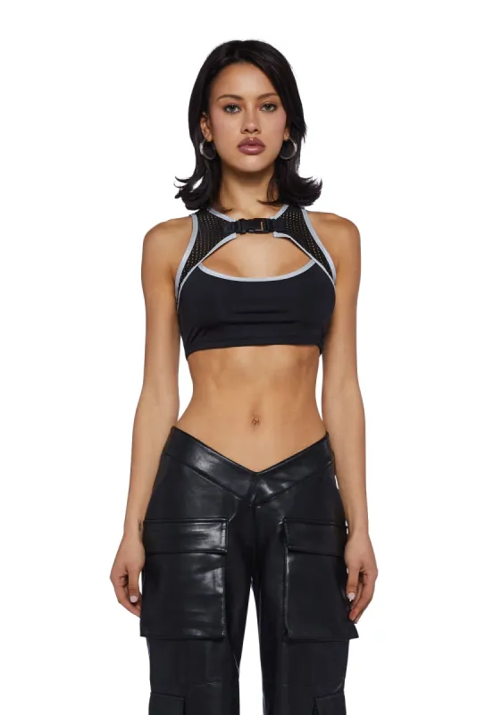 Everything Ur Not Buckle Top sold by Dolls Kill