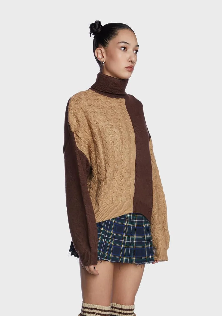 Split For Good Color Blocked Sweater sold by Dolls Kill product image thumbnail 2