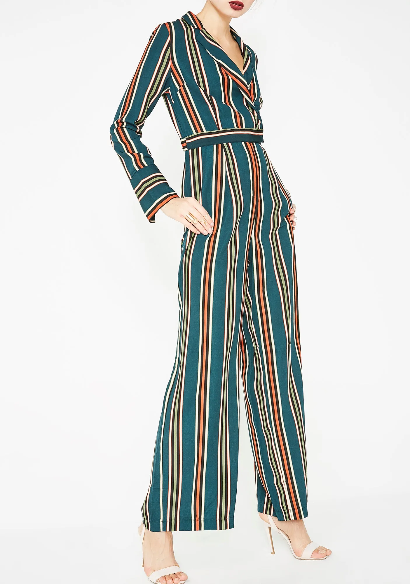 Born Ready Stripe Jumpsuit sold by Dolls Kill product image thumbnail 3