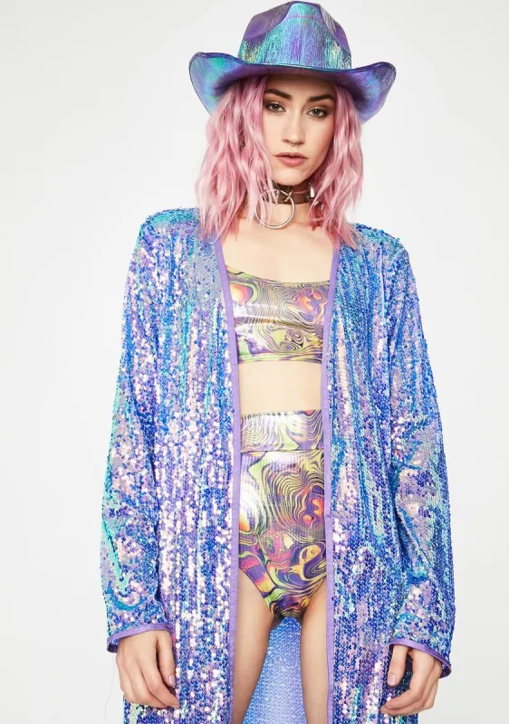 Pixie Disco Freak Sequin Duster sold by Dolls Kill