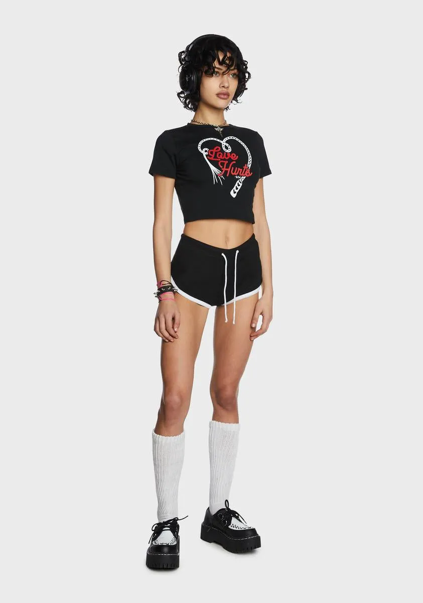Love Hurts Crop Tee sold by Dolls Kill product image thumbnail 5