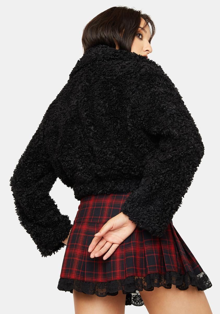 Wicked Fever Pitch Cropped Jacket sold by Dolls Kill product image thumbnail 4