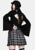 Plaid Distressed Mini Skirt sold by Dolls Kill