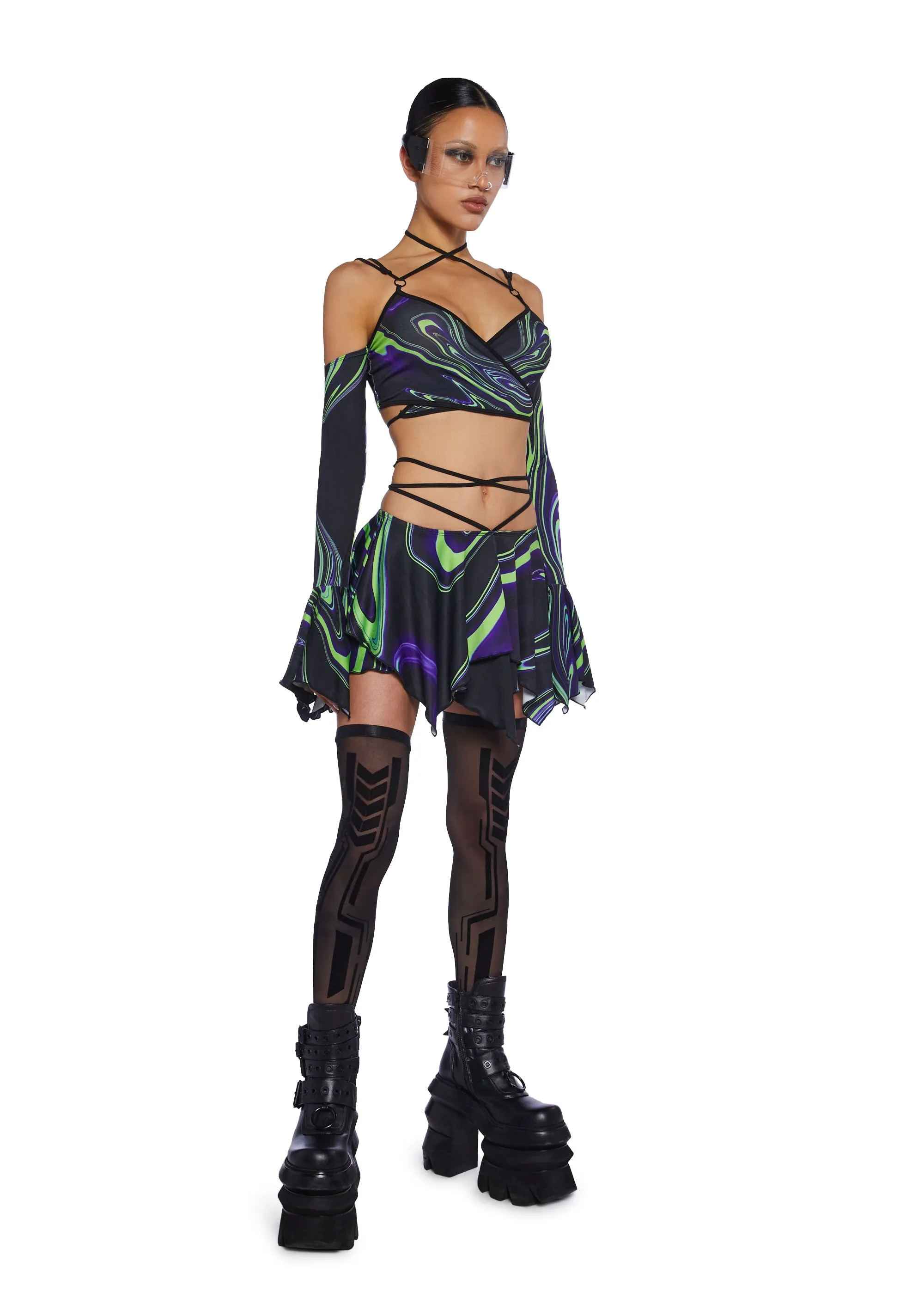 Synth Metamorphosis Skirt Set sold by Dolls Kill product image thumbnail 2