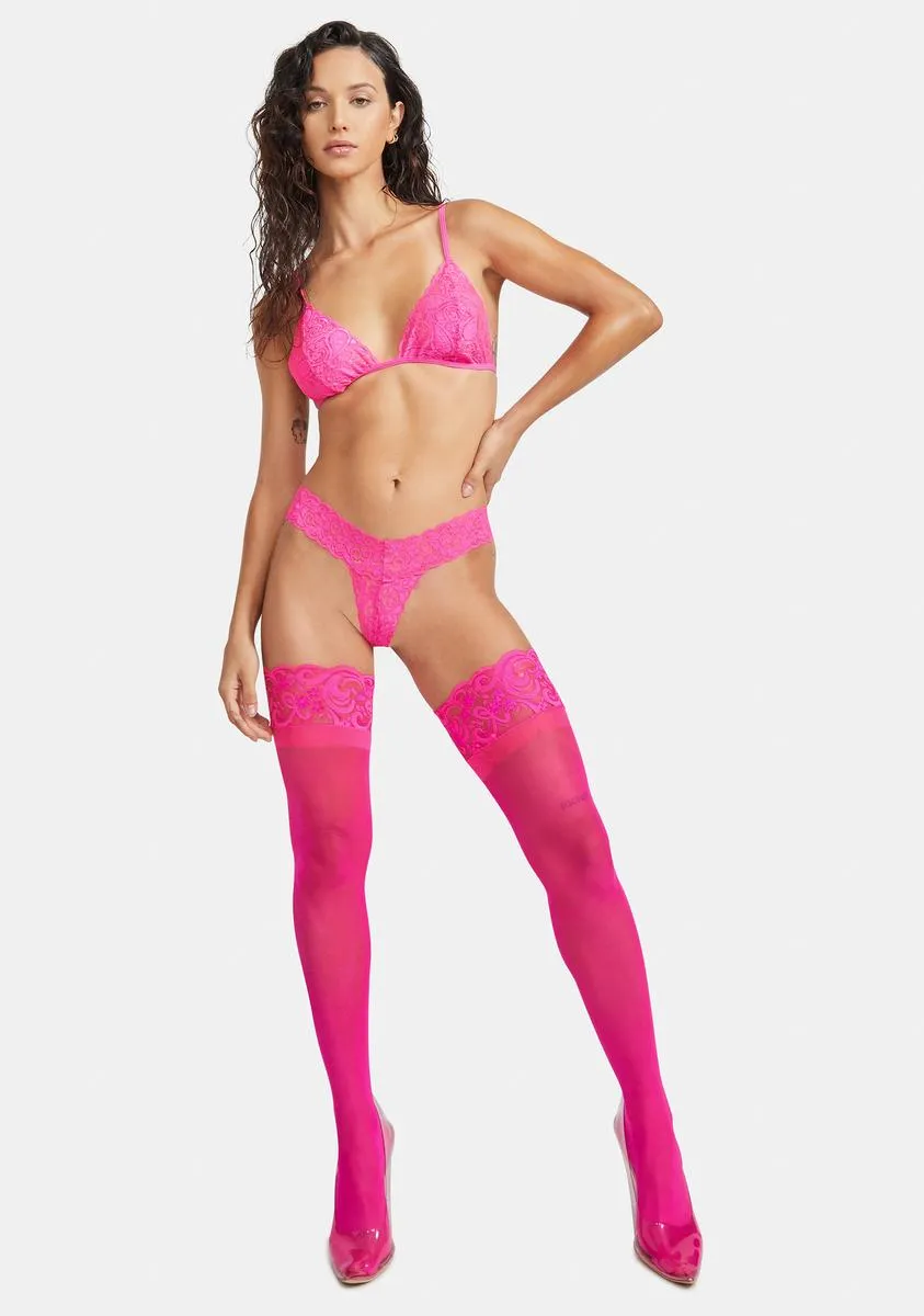 Bubblegum Anything Ya Want Lace Thong sold by Dolls Kill product image thumbnail 3