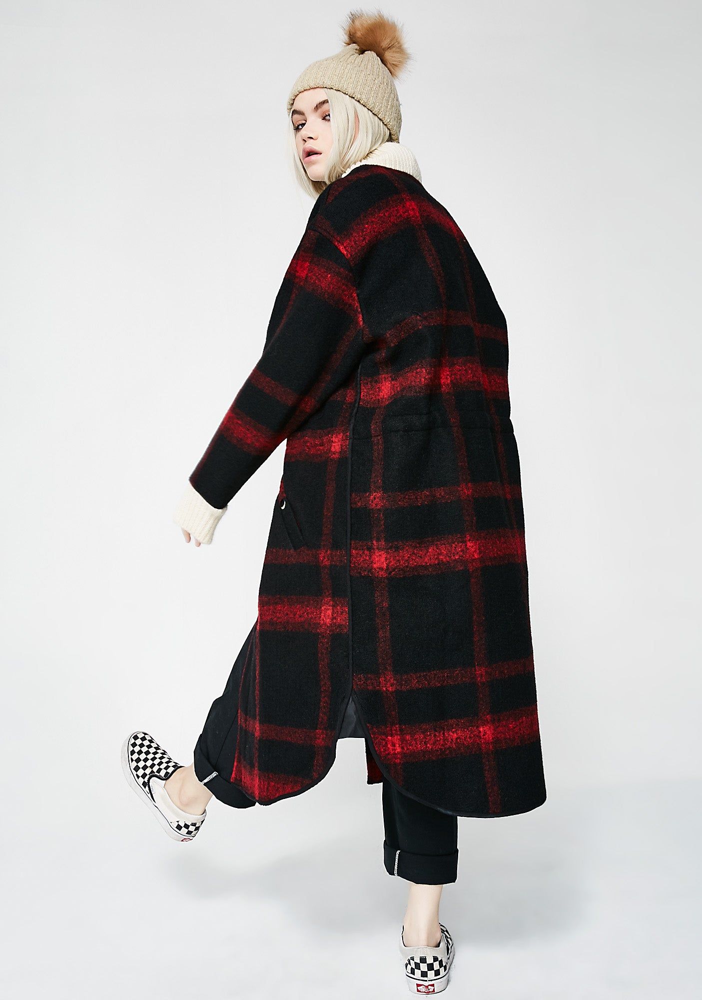 Smart Move Plaid Coat sold by Dolls Kill product image thumbnail 4
