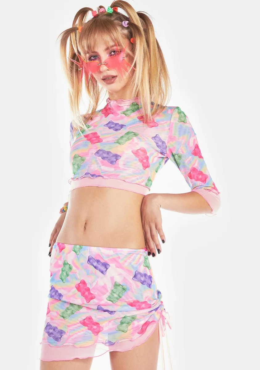 Treats From Wonderland Mesh Skirt Set sold by Dolls Kill product image thumbnail 2