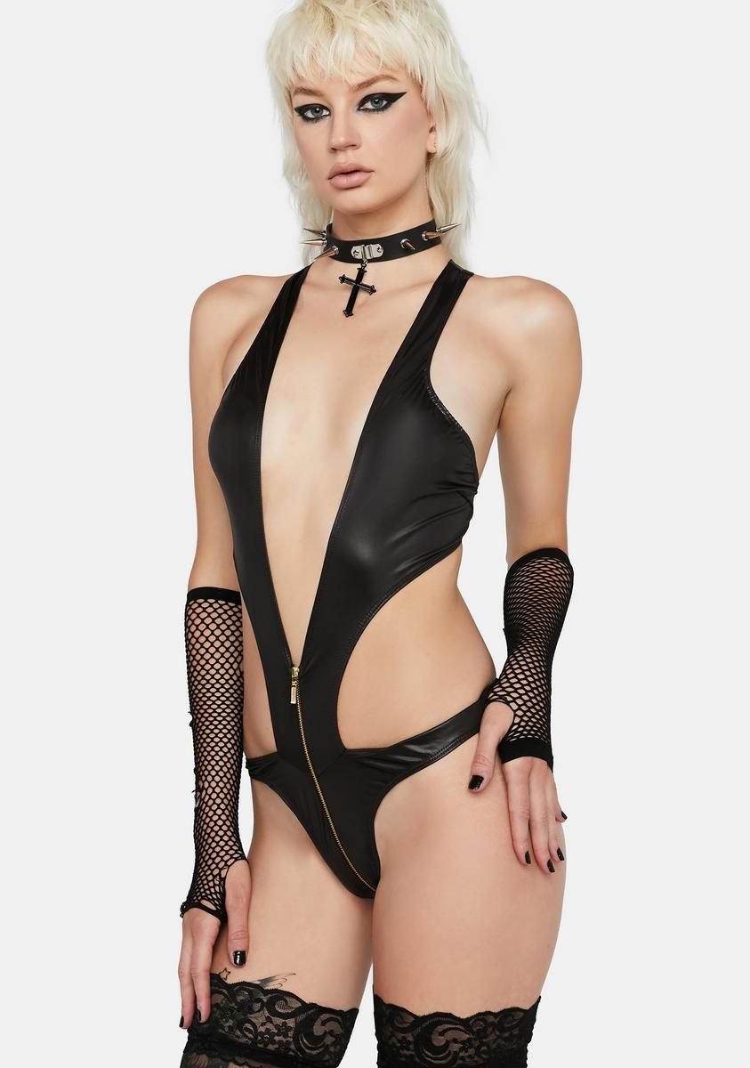 Sneak A Peek Zipper Bodysuit sold by Dolls Kill product image thumbnail 2