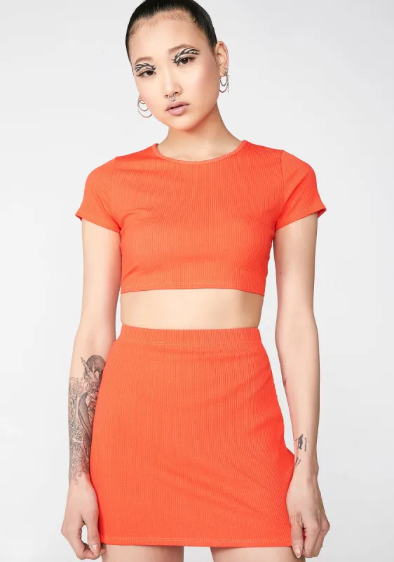 Glow Gang Skirt Set sold by Dolls Kill