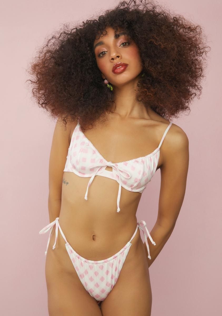 Slice Of Heaven Ruched Bikini Set sold by Dolls Kill