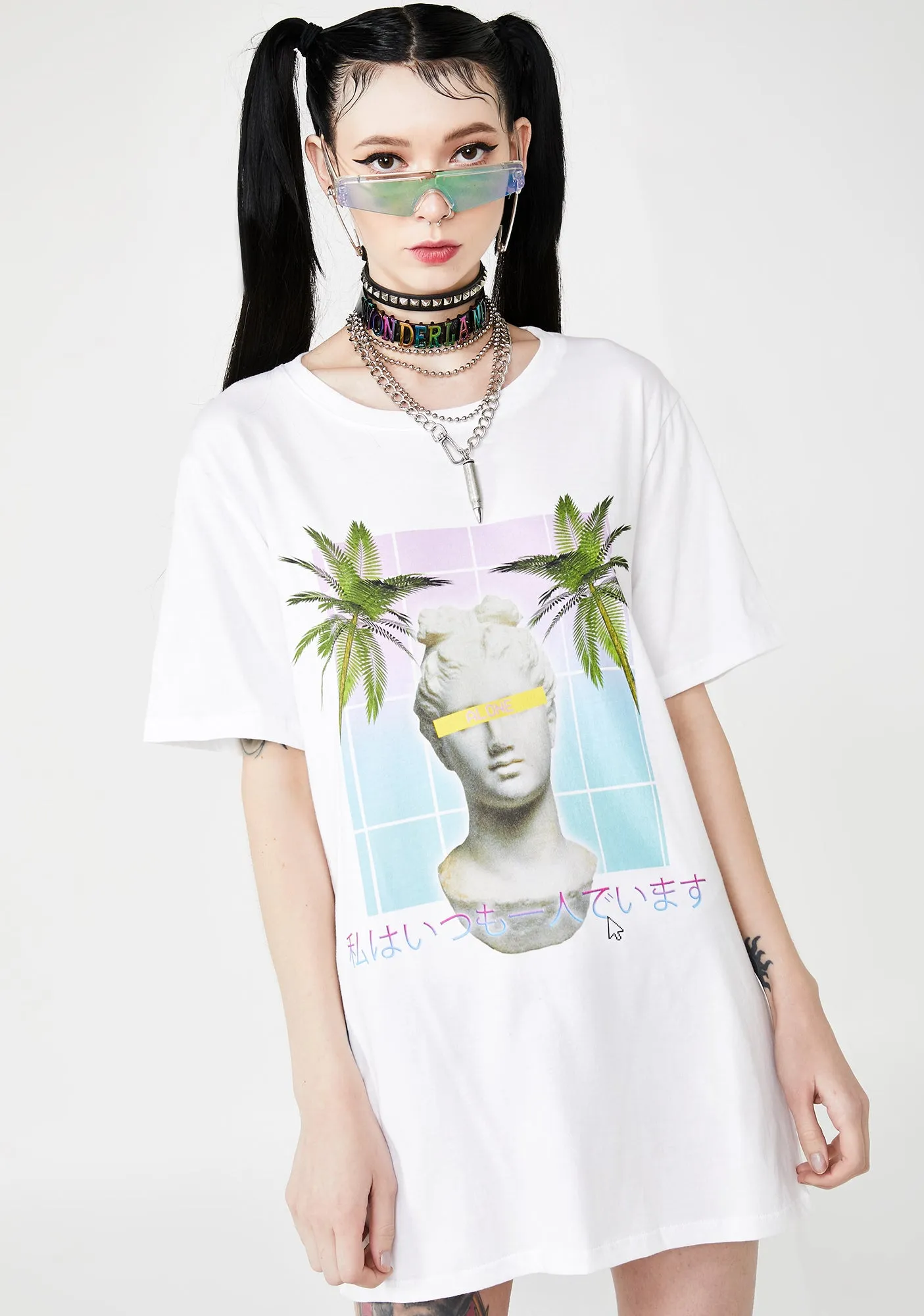 Alone Graphic Tee sold by Dolls Kill