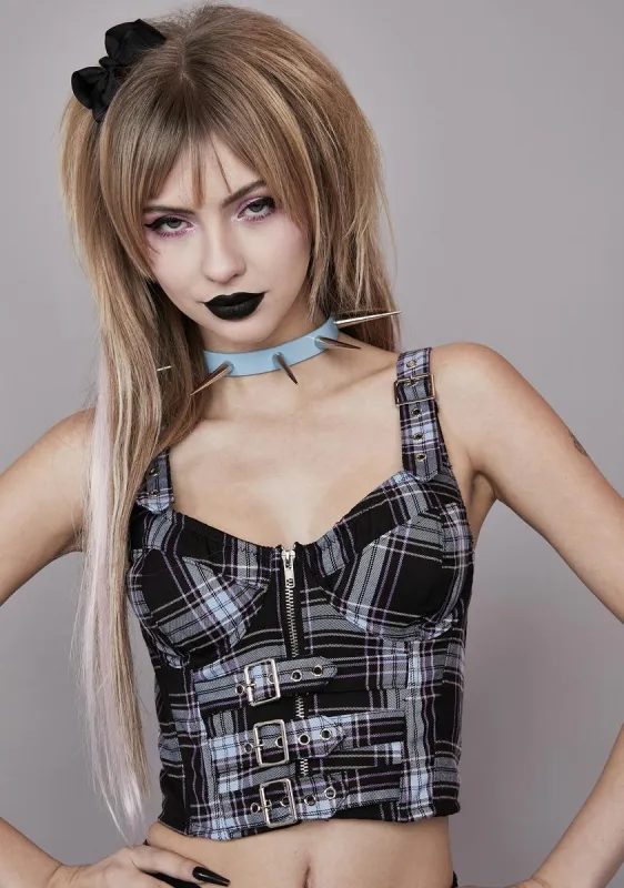 Sinister Student Corset Top sold by Dolls Kill